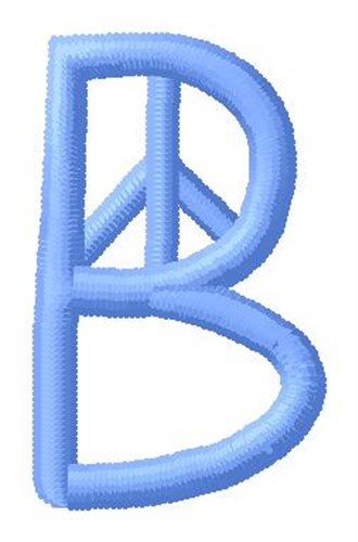Blue Peace B Machine Embroidery Design
