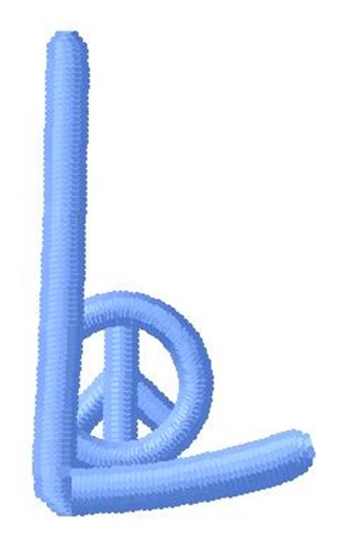 Blue Peace L Machine Embroidery Design
