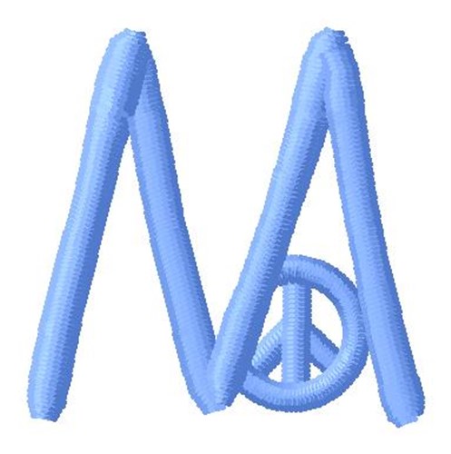 Blue Peace M Machine Embroidery Design