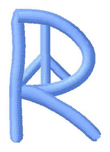 Blue Peace R Machine Embroidery Design