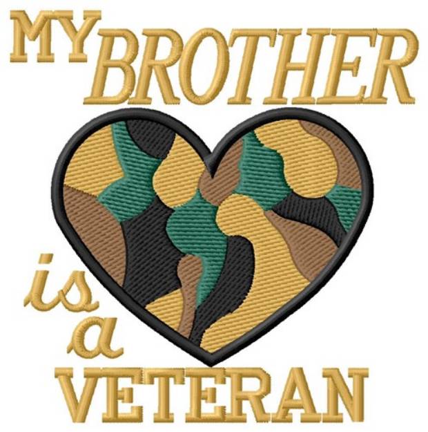 Picture of Brother Is A Veteran Machine Embroidery Design