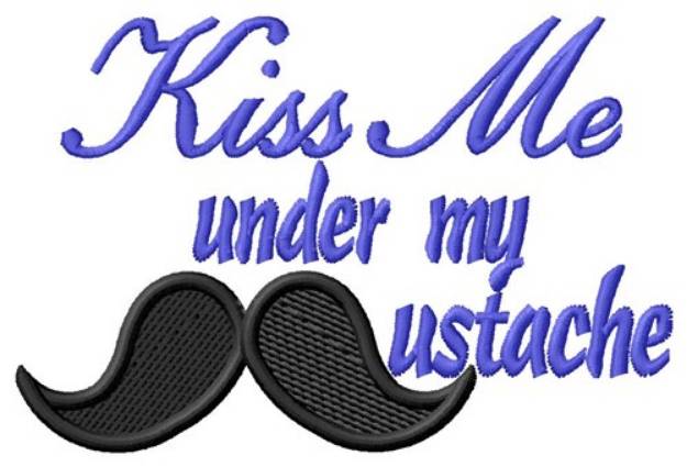 Picture of Under My Moustache Machine Embroidery Design