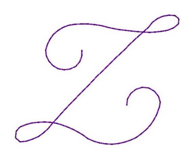 Picture of Nelly Font Z Machine Embroidery Design