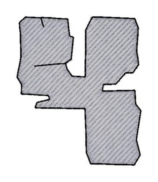 Picture of Stone Font 4 Machine Embroidery Design