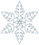 Picture of Pointed Snowflake Quilt Machine Embroidery Design