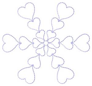 Picture of Snowflake Machine Embroidery Design