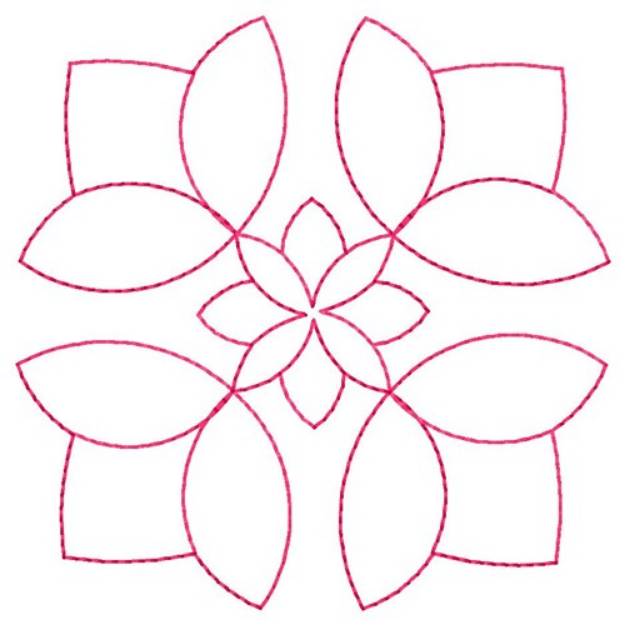 Picture of Flower Block Machine Embroidery Design