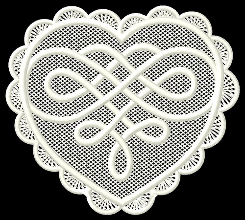 FSL Heart Knot Machine Embroidery Design