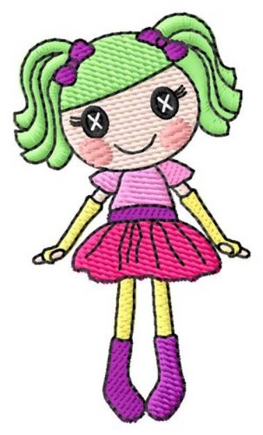 Picture of Rag Doll Machine Embroidery Design