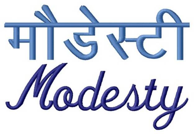 Picture of Modesty Machine Embroidery Design