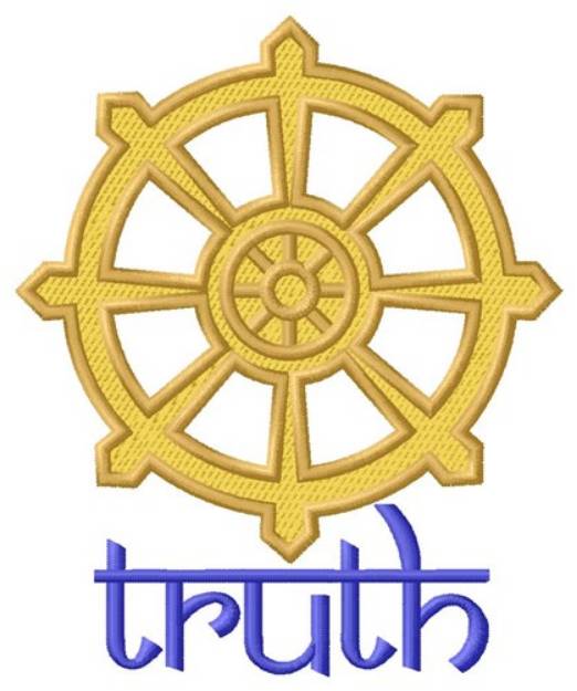 Picture of Truth Wheel Machine Embroidery Design