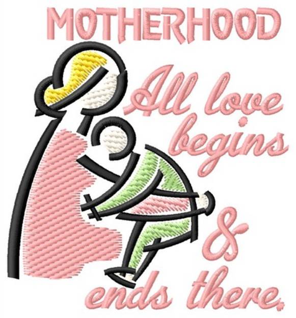 Picture of Motherhood Machine Embroidery Design