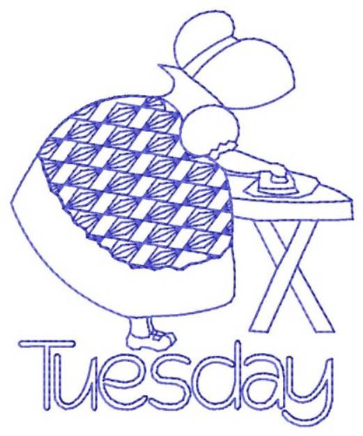 Picture of Tuesday Ironing Machine Embroidery Design