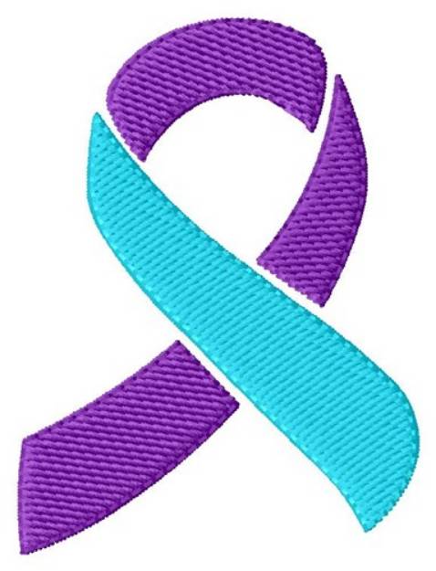 Picture of Suicide Ribbon Machine Embroidery Design