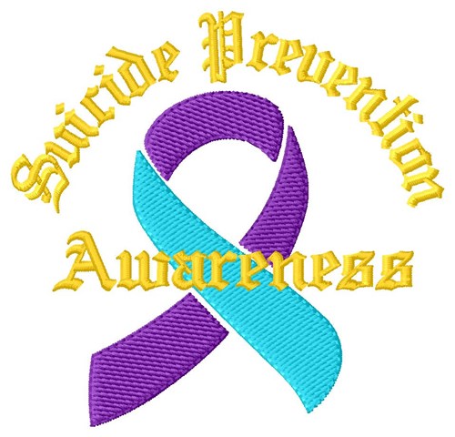 Suicide Awareness Machine Embroidery Design