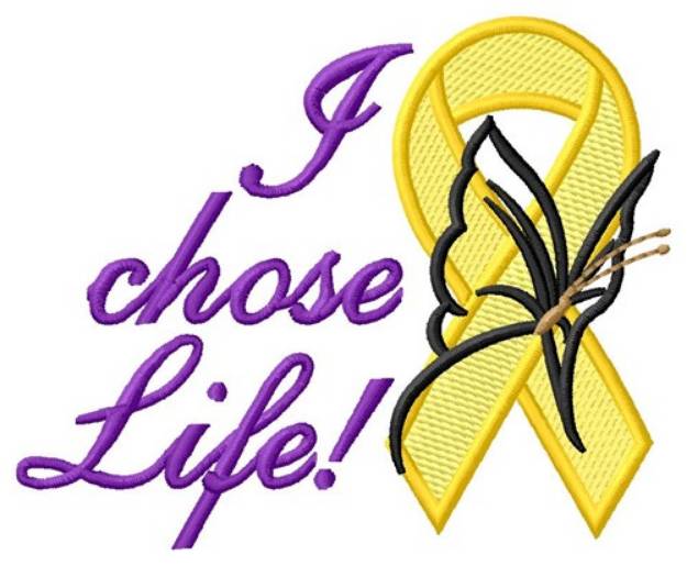 Picture of I Chose Life Machine Embroidery Design