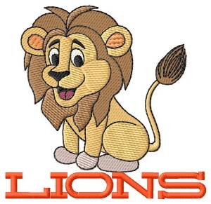 Picture of Lions Machine Embroidery Design