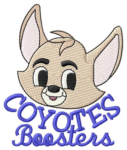 Coyotes Boosters Machine Embroidery Design