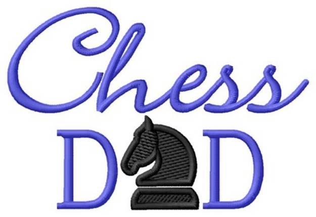 Picture of Chess Dad Machine Embroidery Design