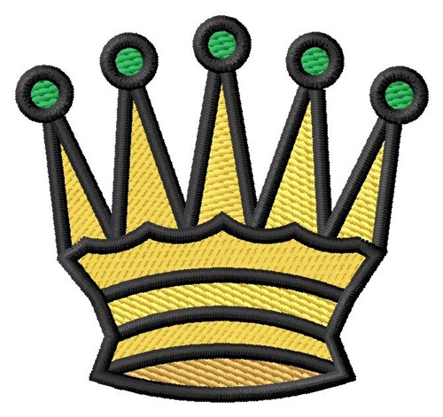 Chess Queen Crown Machine Embroidery Design