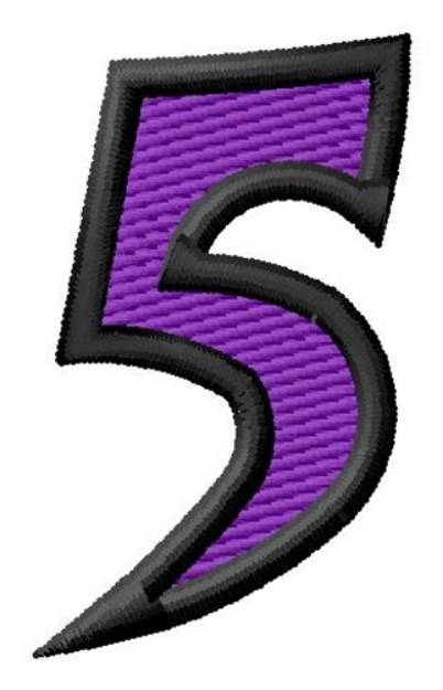 Picture of Pointed Purple 5 Machine Embroidery Design