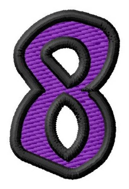 Picture of Pointed Purple 8 Machine Embroidery Design