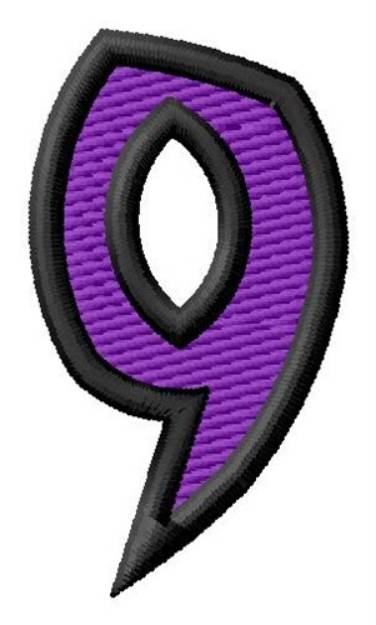 Picture of Pointed Purple 9 Machine Embroidery Design