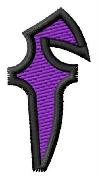 Picture of Pointed Purple f Machine Embroidery Design