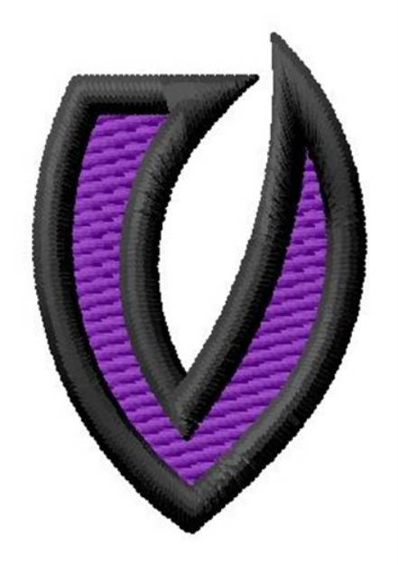 Picture of Pointed Purple v Machine Embroidery Design