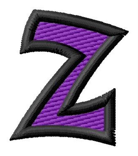 Pointed Purple z Machine Embroidery Design