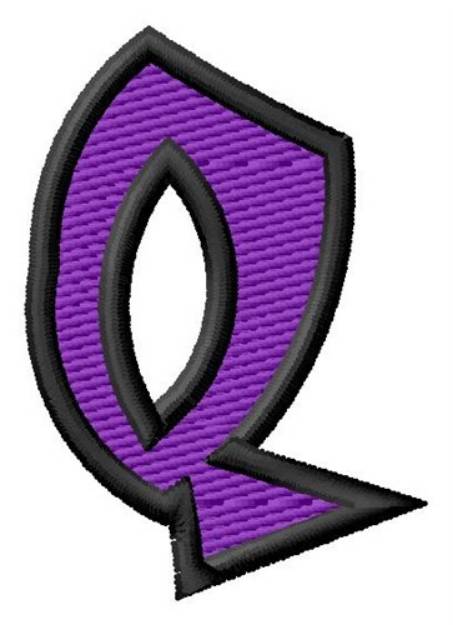 Picture of Pointed Purple Q Machine Embroidery Design