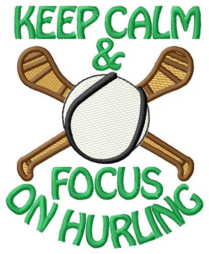 Focus On Hurling Machine Embroidery Design