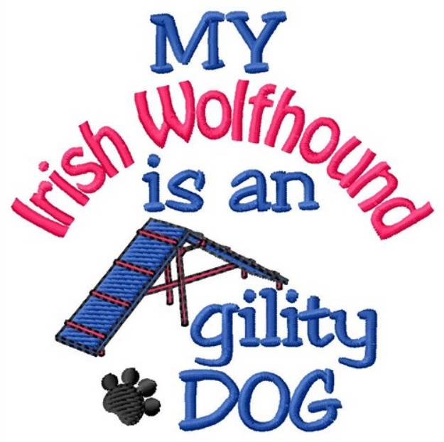 Picture of Irish Wolfhound Machine Embroidery Design