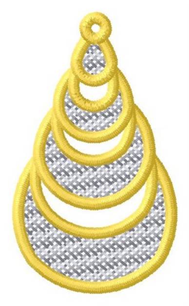 Picture of Crescent Moons Ornament Machine Embroidery Design