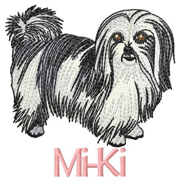 Picture of Mi-Ki Dog Machine Embroidery Design