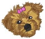 Picture of Morkie Face Machine Embroidery Design