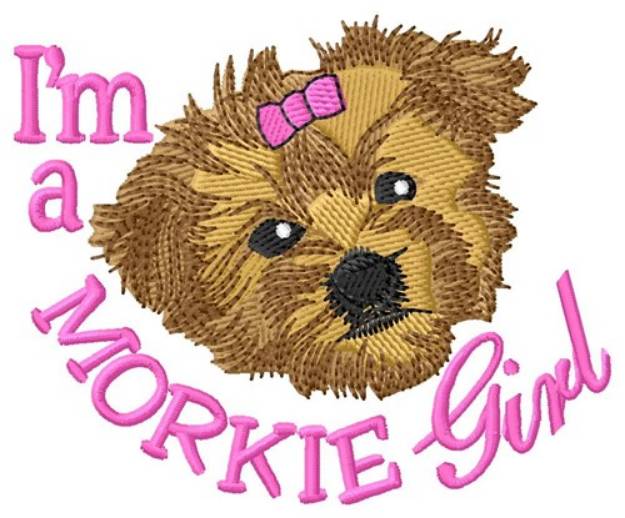 Picture of Morkie Girl Machine Embroidery Design