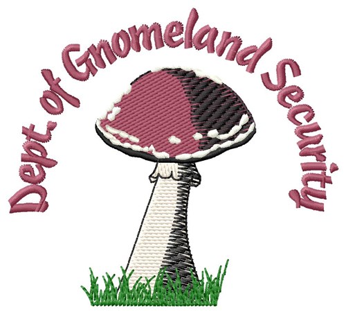 Gnomeland Security Machine Embroidery Design