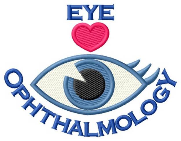 Picture of Eye Love Machine Embroidery Design