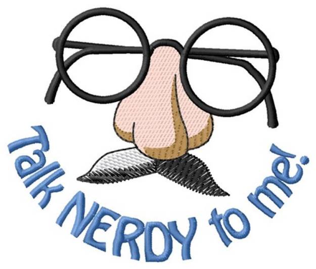 Picture of Talk Nerdy Machine Embroidery Design