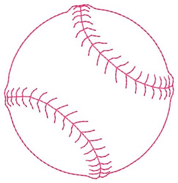 Picture of Ball Outline Machine Embroidery Design
