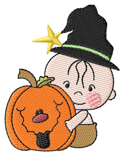 Baby And Jack O Machine Embroidery Design