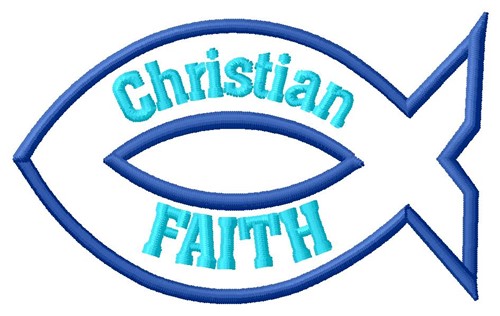 Christian Faith Machine Embroidery Design