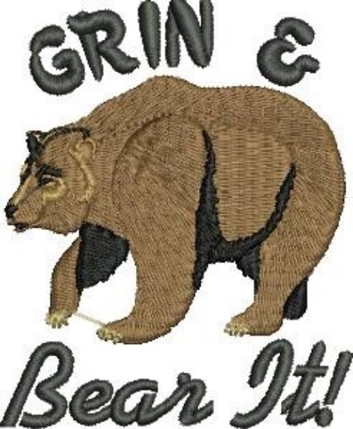 Picture of Bear It Machine Embroidery Design