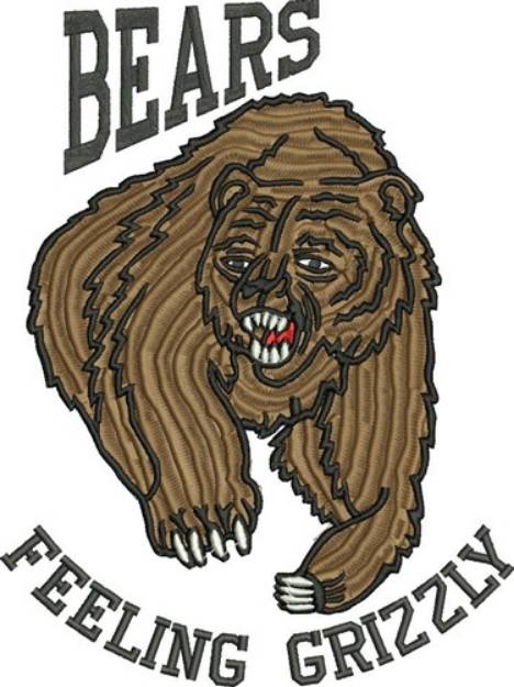 Picture of Feeling Grizzly Machine Embroidery Design