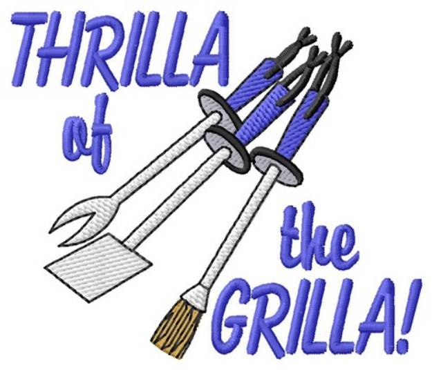 Picture of Thrilla Grilla Machine Embroidery Design