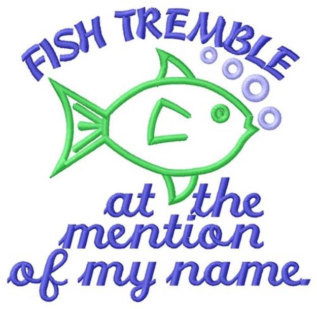 Picture of Fish Tremble Machine Embroidery Design