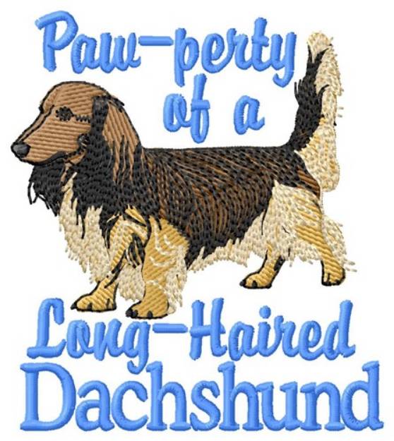 Picture of Dachshund Pawperty Machine Embroidery Design