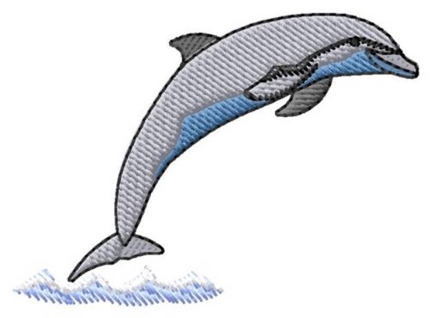 Picture of Dolphin Machine Embroidery Design