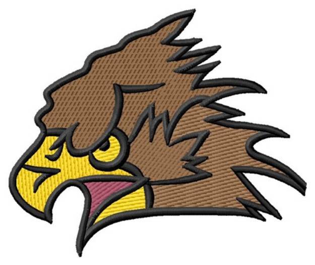 Picture of Falcon Head Machine Embroidery Design